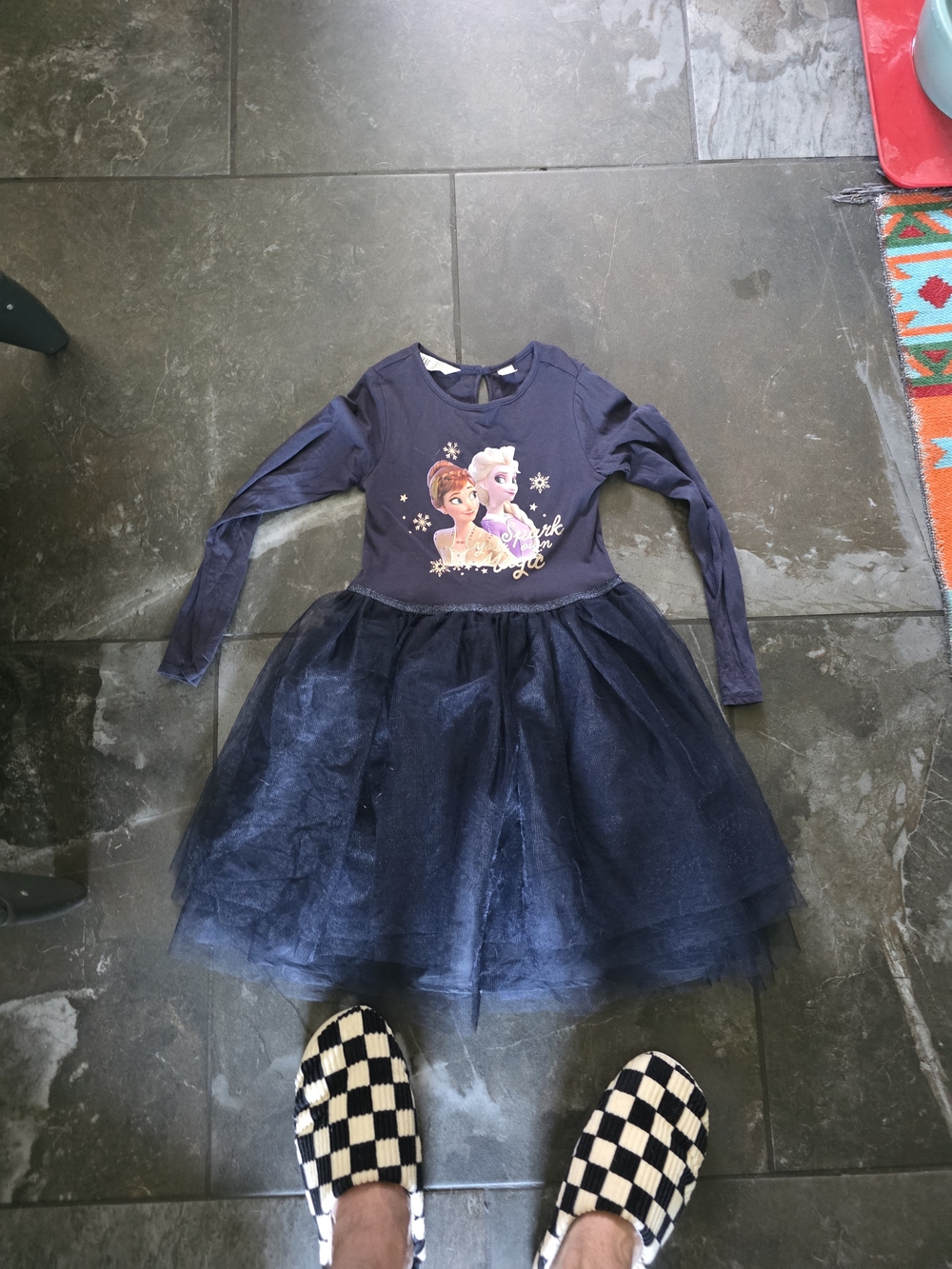 H&M Navy Blue Anna & Elsa Tulle Dress